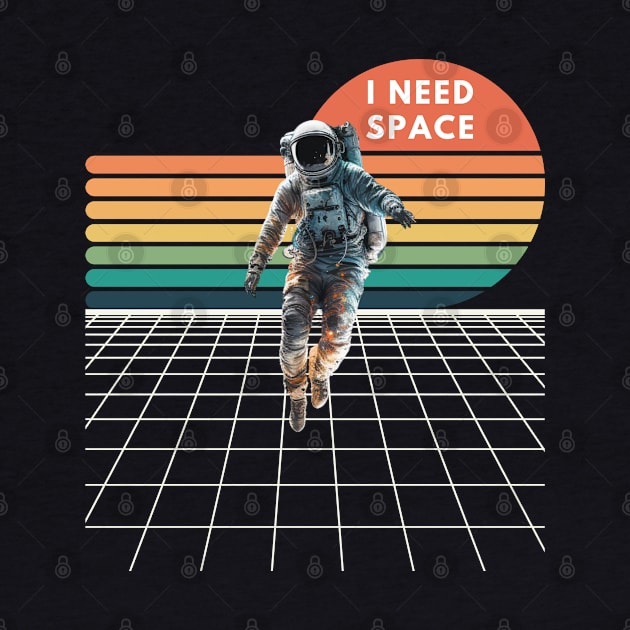 I Need Space, astronaut, space by DanDesigns